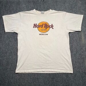 Hard Rock Cafe Moscow Russia T Shirt XL Classic Y2K‎ Vintage